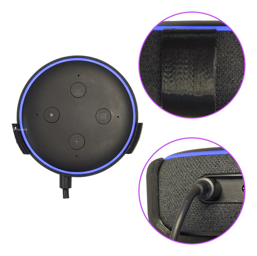 De Pared Para Alexa Echo Dot 3g Color Negro