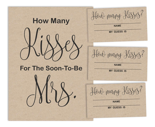 Inkdotpot How Many Kisse For The Soon To Be Mrs Beige Kraft