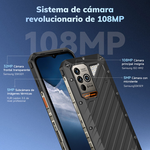 Cellular Ulefone Power Armor 18t Ultra 512gb Rom 5g Dual Sim Color Negro