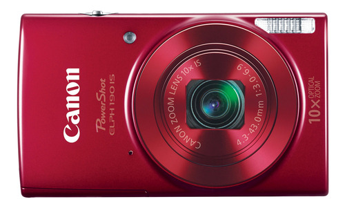  Canon PowerShot ELPH 190 IS compacta color  rojo