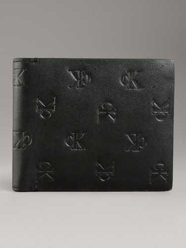 Billetera Aop Emboss Bifold Negro Calvin Klein