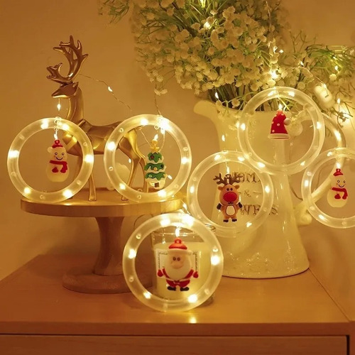 1 Lámpara De Decoración Navideña Led Luz Navideña Usbduy56