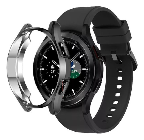 4 Láminas Vidrio + Carcasa Para Samsung Galaxy Watch 42mm