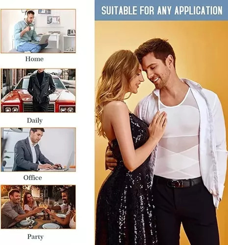 Camisas De Compresión Para Hombre Ginecomastia Pecho