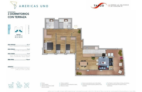 Imagen 11 de 11 de Venta Apartamento 3 Dormitorios Parque Miramar
