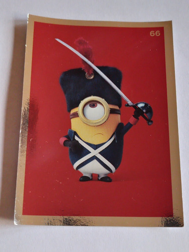 Figurita Minions Metalizada Num 66 Topps 2015 A Pegar