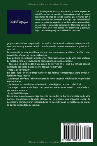 La Magia Del Metabolismo: Una Guía Comprobada Para Bajar De Peso Y Mantenerlo En El Tiempo, De Morgan, Jack B., Vol. 1. Editorial Independently Published, Tapa Pasta Blanda, Edición 1 En Español, 2022
