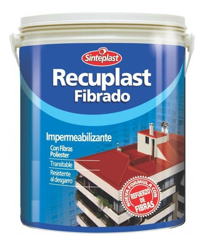 Recuplast Fibrado Techo Membrana Liquida 20 K + Rodillo Mm