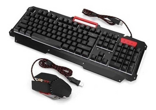 Combo Teclado + Mouse Gamer Alámbrico Luces Led V200