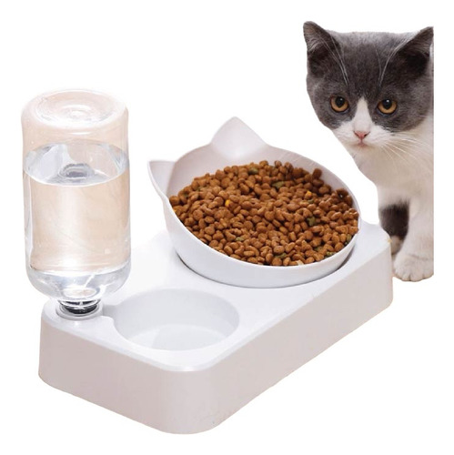Comedero Para Gatos Con Dispensador De Agua
