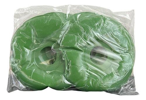 Apoio Kit 4 Almofada Anti Escaras Lpp Gel Redonda Orificio Cor Verde