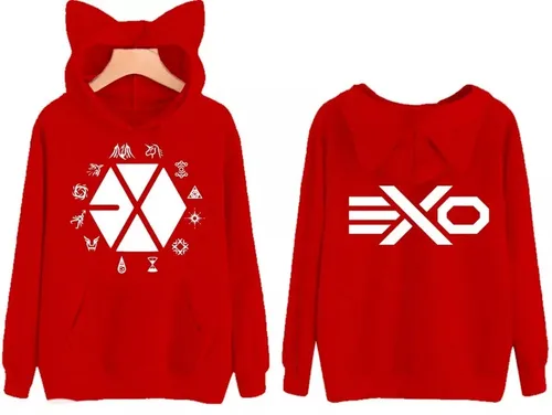 Blusa Moletom Exo Kpop Simbolo Monster Casaco De Frio