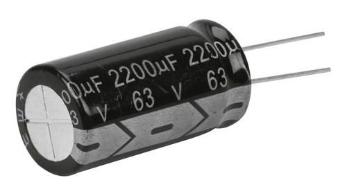 10x Capacitor Eletrolítico 2200uf X 63v 105º Kit C/ 10 Peças