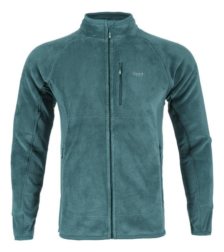 Poleron Hombre Lippi Numan Nano-f Shaggy Jacket Verde I19