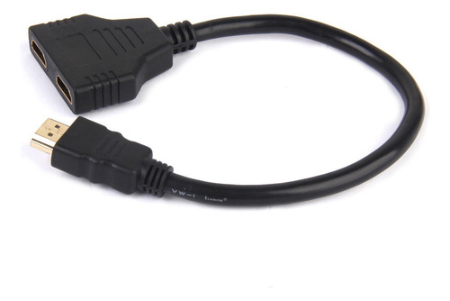 Hdmi Macho A 2 Hembra Cable Adaptador Convertidor Para