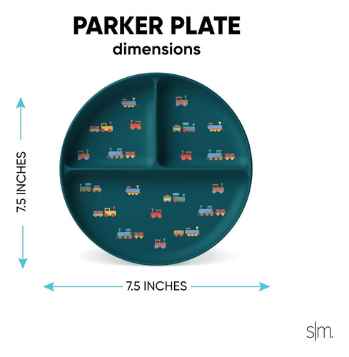 Plato De Silicona Con Divisiones | Salvia De Cristal Marino