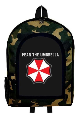 Mochila Camuflada Residen Evil Modelo 56