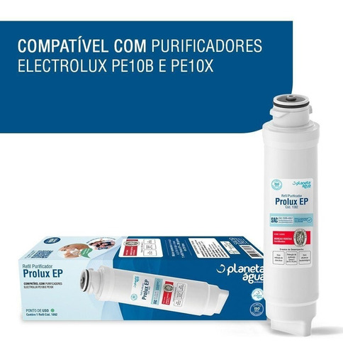 Refil Filtro Purificador De Água Pappca20 Prolux Ep Para Ele