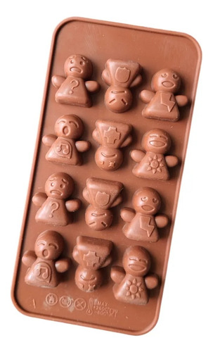 2 Pz Molde Silicon Para Chocolate, Jabon, Hielo, Para Niños Café