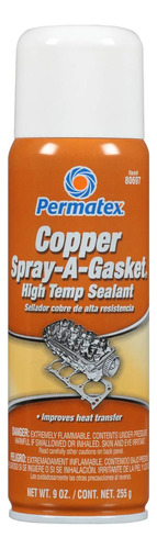 Sellador Permatex De Cobre Alta Temperatura Copper Spray 9oz