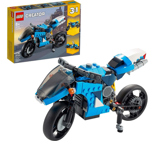 Lego Creator 3 Em 1 - Super Motos 236 Pçs - 31114