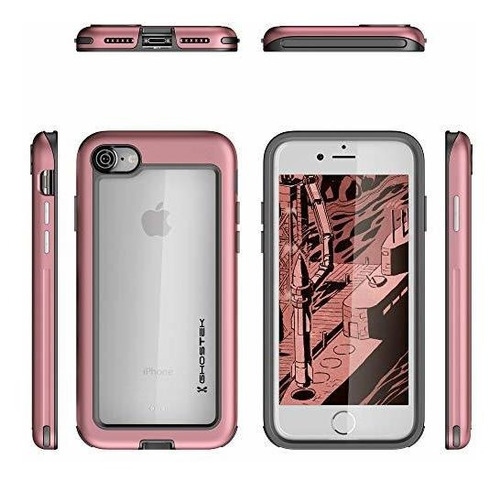 Funda Para iPhone 7/8/se Proteccion Resistente En Color Rosa Color Pink