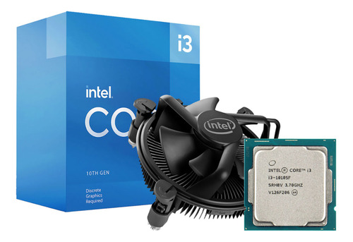 Processador Intel Core i3-10105F 4 núcleos e 4.4GHz de frequência com Cooler