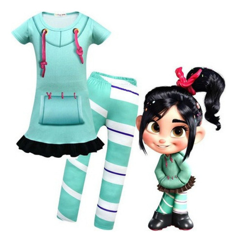 Perfect Conjunto Completo De Disfraz De Vanellope Von