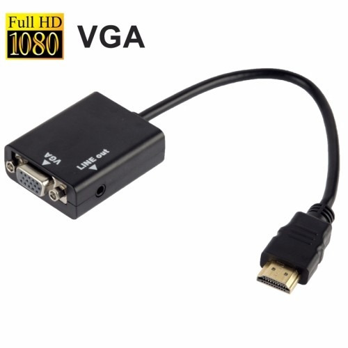 Conversor Adaptador Hdmi A Vga Con Audio