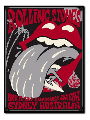 #1743 - Cuadro Decorativo Vintage The Rolling Stones Poster