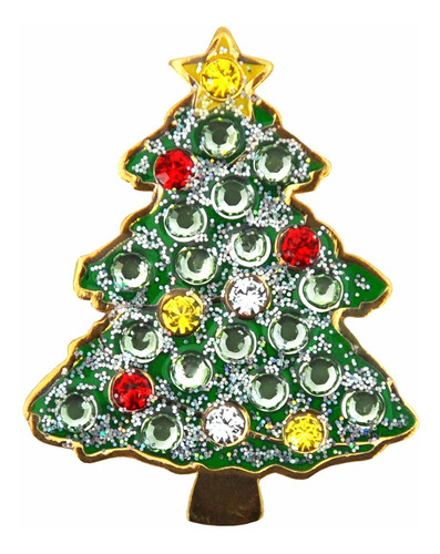 Marcador Bola Golf Cristal Para Arbol Navidad Clip