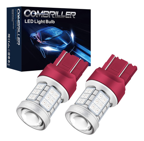 Combriller 7440 Bombilla Led Roja Superbrillante, Bombilla T