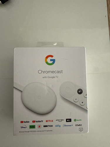 Google Chromecast 4k Ga01919-us 2gb Snow Control Voz Blanco De Voz (Usado)