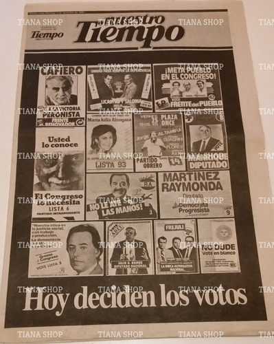 Suplemento Tiempo_1985_elecciones 3 Noviembre 1985