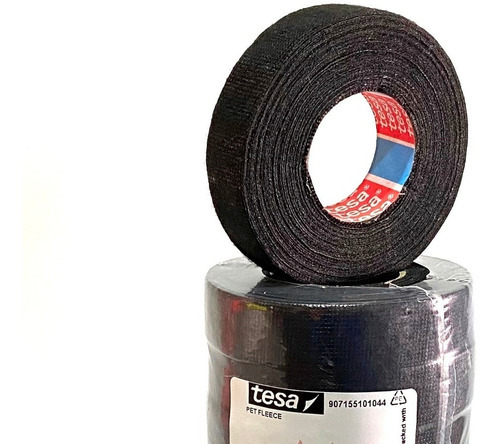 Tesa 51618 Cinta De Tela 19mm X 15mts X 7 Rollos Negro Liso