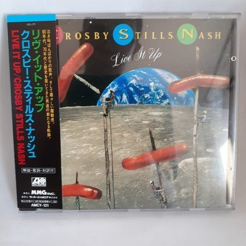 Crosby, Stills & Nash Live It Up Cd Japonés Obi [usado]