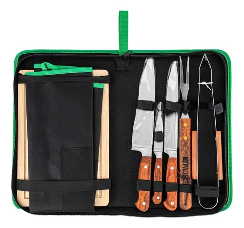 Kit Churrasco Inox 7 Peças Palisad 7914955 | MercadoLivre