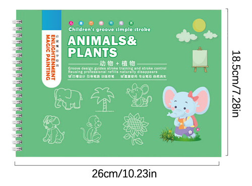 Libro De Dibujo F Para Niños, Libro Ilustrado De Iluminación