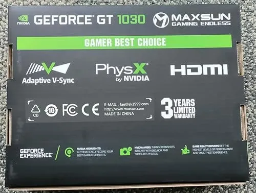 Maxsun Geforce Gt Gb Gddr5 Tarjeta De Gráficos De Video Gpu