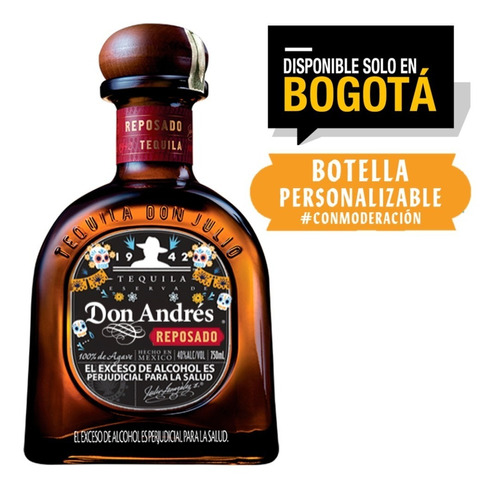 Tequila Don Julio Reposado 750ml Etiqueta Personalizable