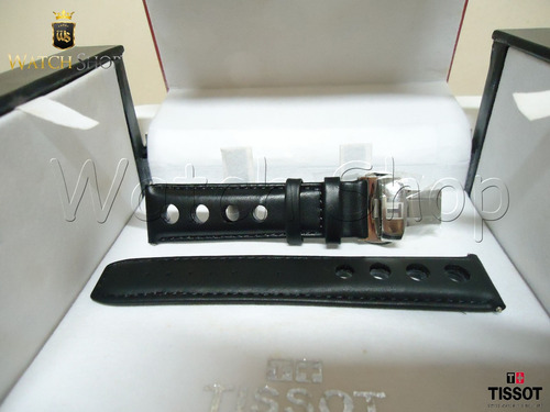 Pulseira De Couro Tissot Prs516 T100417 20mm Preto Original