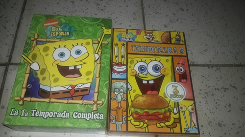Bob Esponja Temporada 1 Y 5 En Dvd 6 Discos En Español Latin
