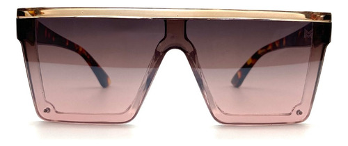 Óculos De Sol Grande Premium Maya Cooper Tendência Quadrado Espelhado + Case