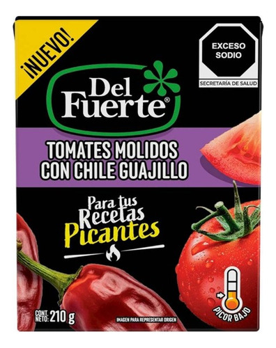2 Pza Tomates Molidos Del Fuerte Con Chile Guajillo 210 G
