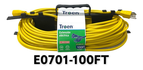 Extension Electrica Co Tierra 30mts 18 Awg 13 Amp