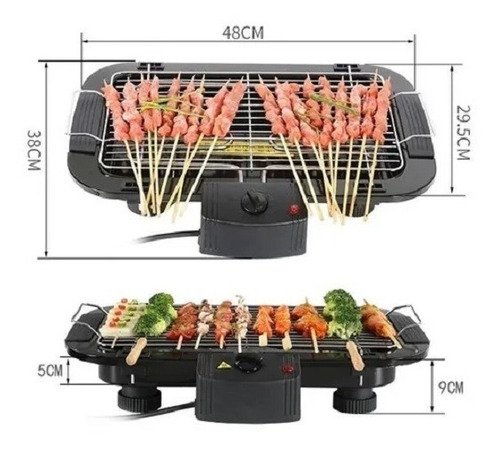 Imagen 5 de 5 de Parrillera Eléctrica Antiadherente Barbacoa Asado Xl Pro