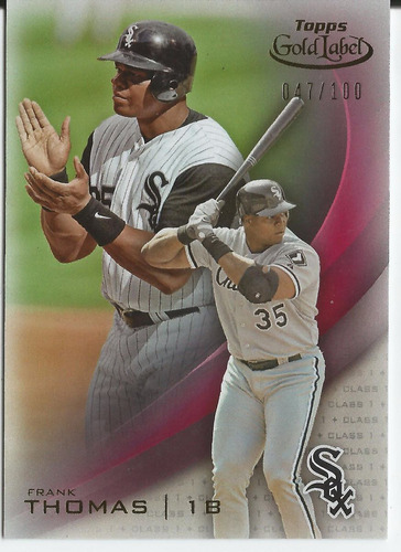 2016 Topps Gold Label #35 Frank Thomas Class 1 Red /100