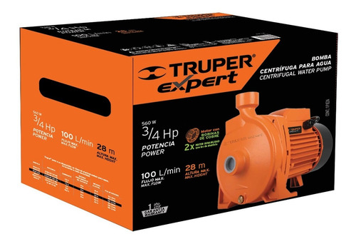 Bomba Para Agua Centrífuga 3/4 Hp Truper 10073
