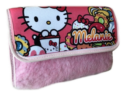 Cartuchera Portacosmetico Desplegable Peluche Personalizado