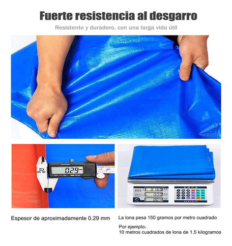 Lona Carpa Multiusos Impermeable Carga 6x8 Metros